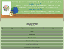 Tablet Screenshot of nikkischristianlearningcenter.org